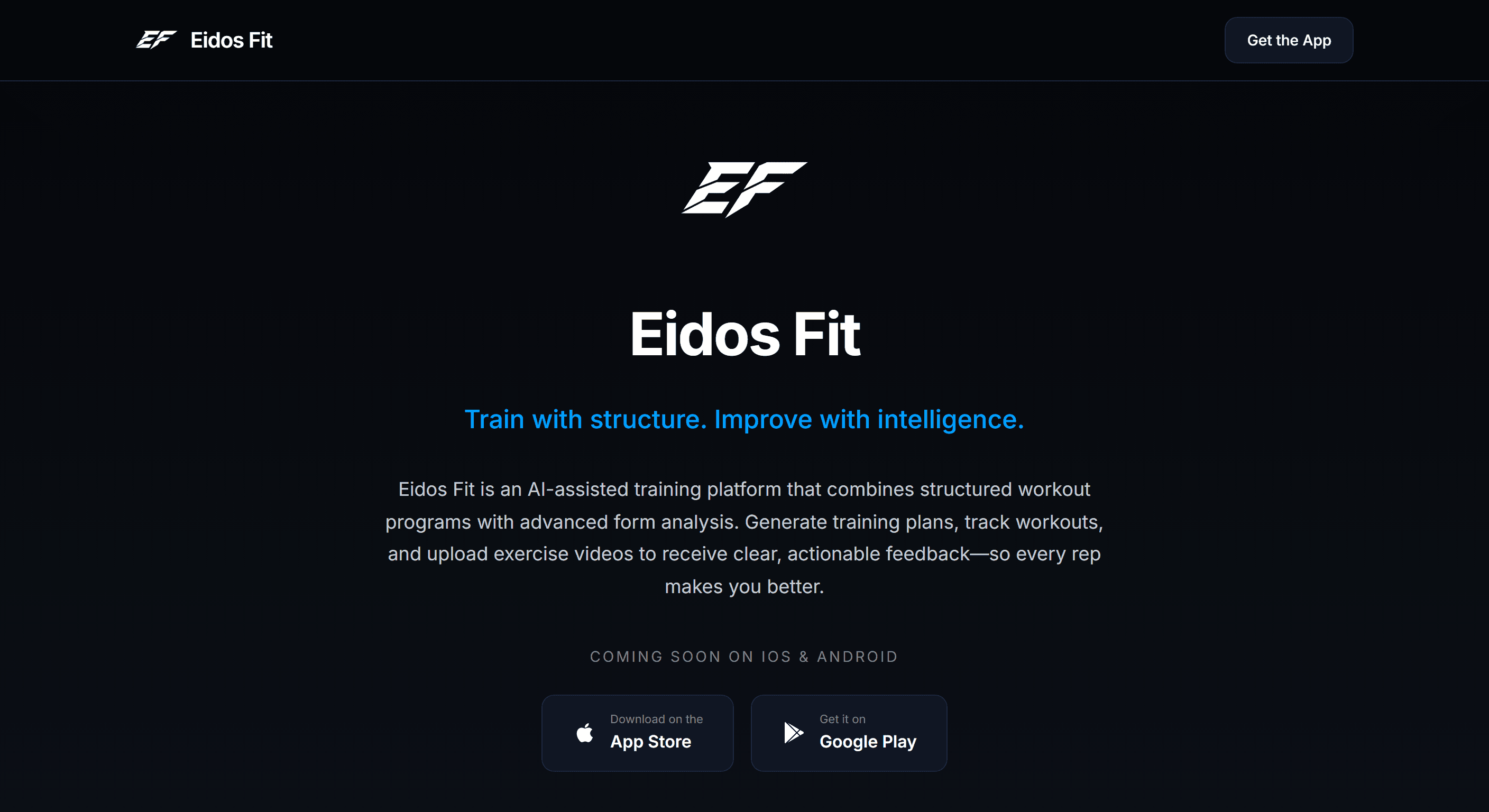Eidos Fit project visual