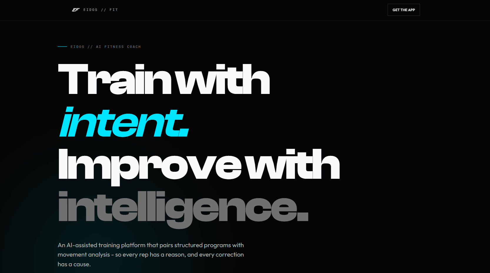 Eidos Fit project visual