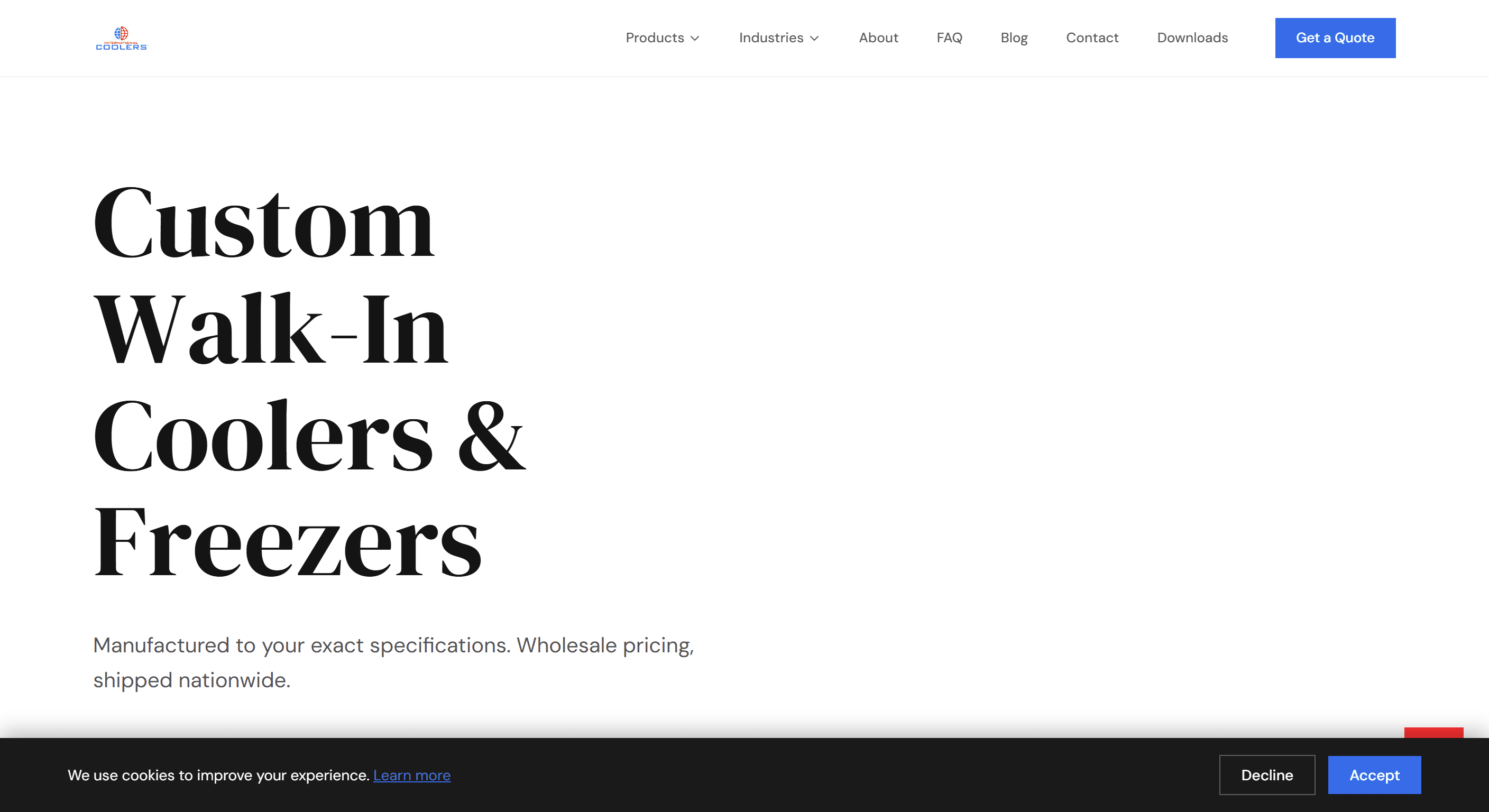 International Coolers project visual